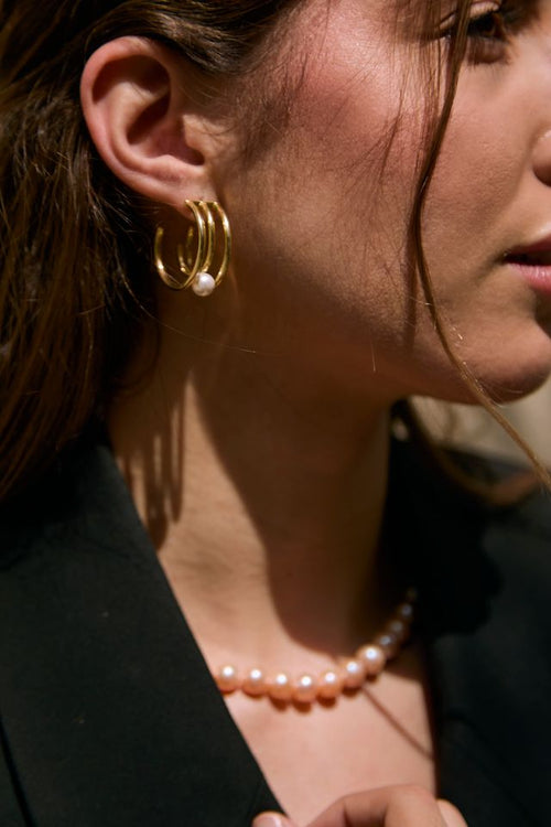 Lunar Pearl Earrings
