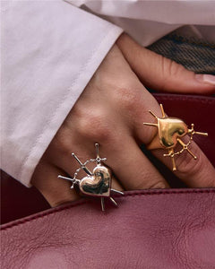 Anello Cuore Tre di Spade