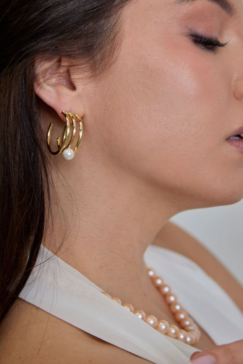 Lunar Pearl Earrings
